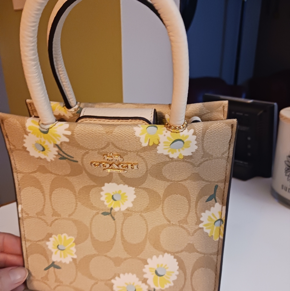 Coach Mini Calli Signature Canvas with Daily Print